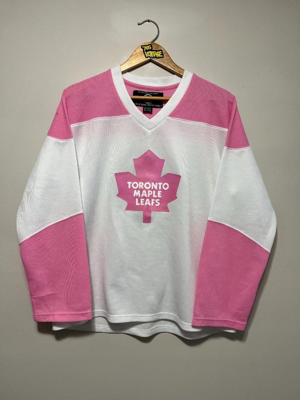 Vintage Toronto Maple Leafs NHL Pink Jersey